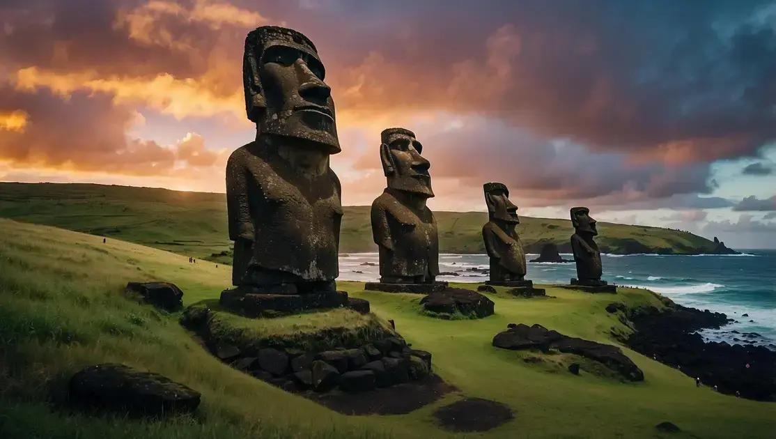 O enigma das Estátuas Moai